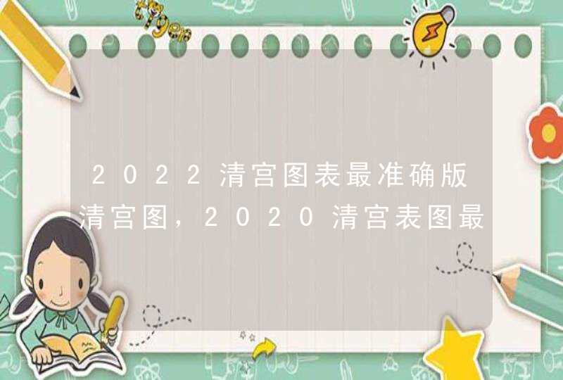 2022清宫图表最准确版清宫图，2020清宫表图最准确版